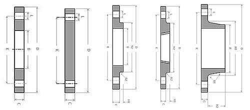 BS 10 Table D Flanges Dimensions