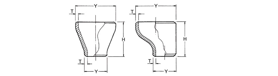 Inconel 925 Buttweld Fittings Dimensions-Concentric Reducers and Eccentric Reducers