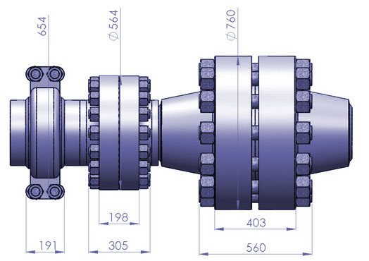 ISO 27509 Compact Flange Dimensions
