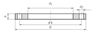 EN 1092-1 type 01 pn6 Flange Dimensions