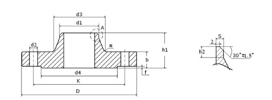 EN 1092-1 Type 11 pn6 Flange Dimensions