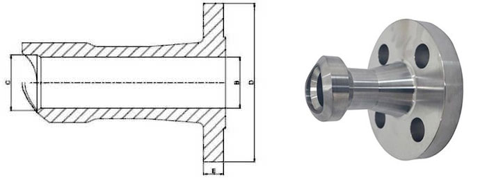 Flangeolet Dimensions