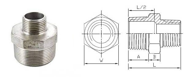 Threaded Reducing Nipple Dimensions