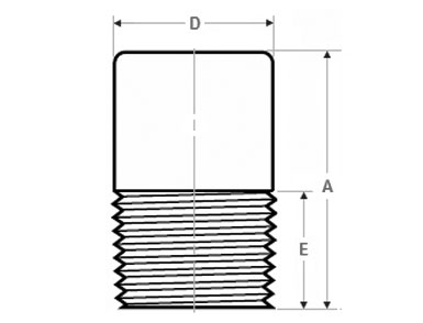 ASME B16.11 Threaded Round Head Plug Dimensions– NPS 1/2 to 4